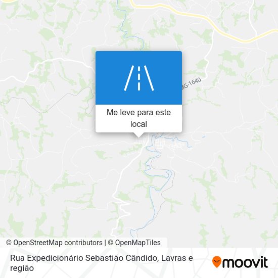 Rua Expedicionário Sebastião Cândido mapa