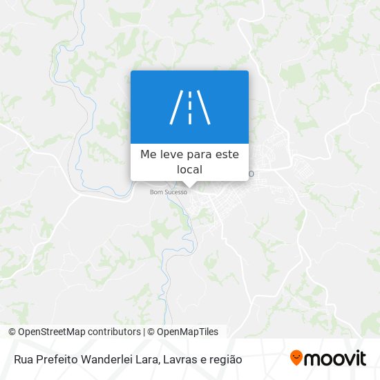 Rua Prefeito Wanderlei Lara mapa