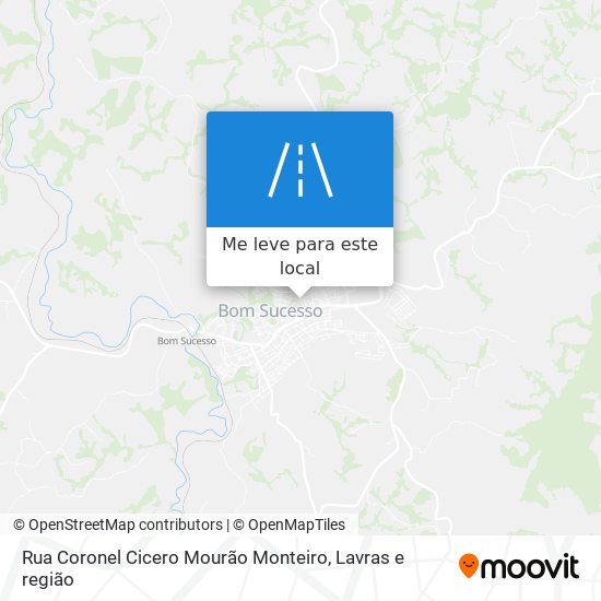 Rua Coronel Cicero Mourão Monteiro mapa