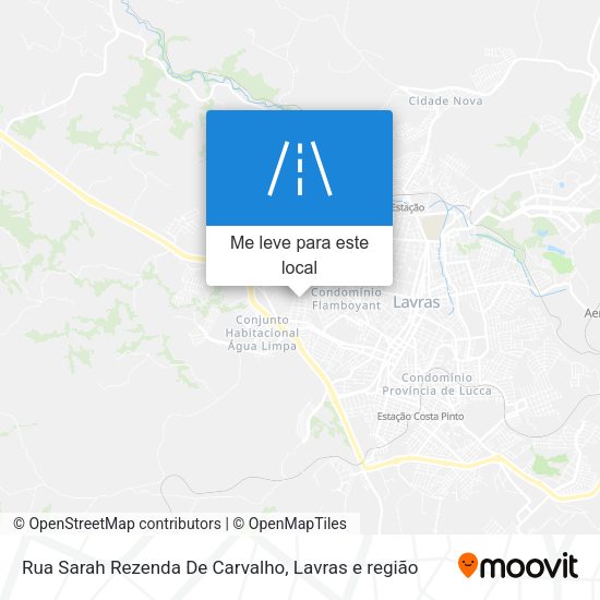 Rua Sarah Rezenda De Carvalho mapa