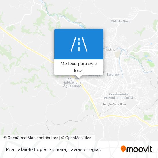 Rua Lafaiete Lopes Siqueira mapa