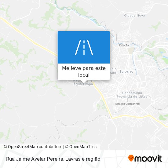Rua Jaime Avelar Pereira mapa