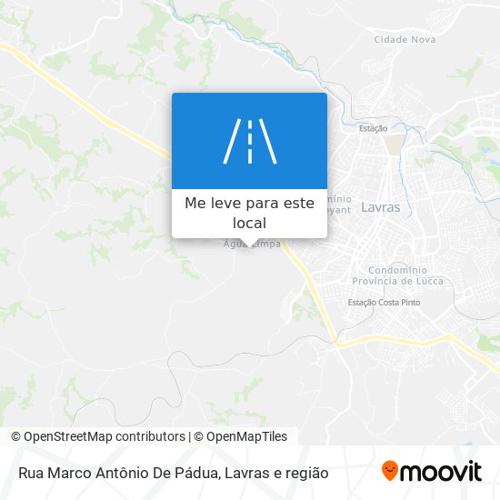 Rua Marco Antônio De Pádua mapa
