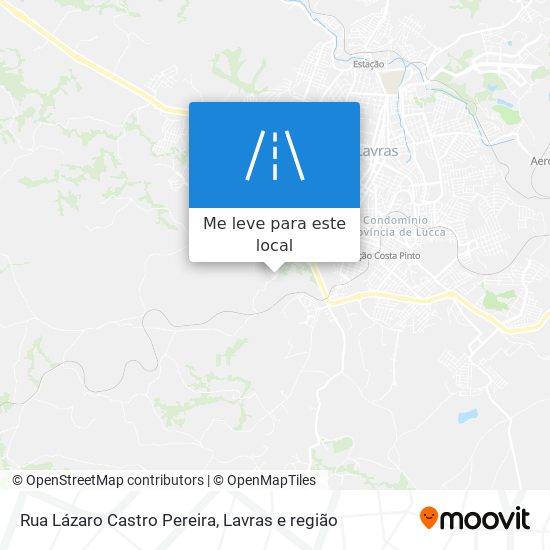 Rua Lázaro Castro Pereira mapa