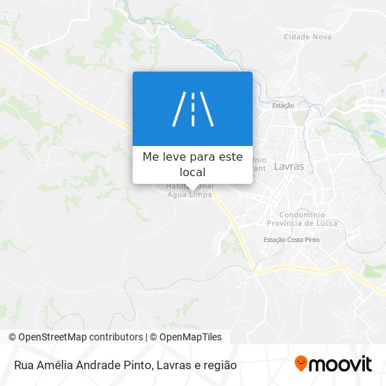 Rua Amélia Andrade Pinto mapa