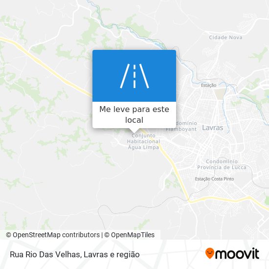 Rua Rio Das Velhas mapa