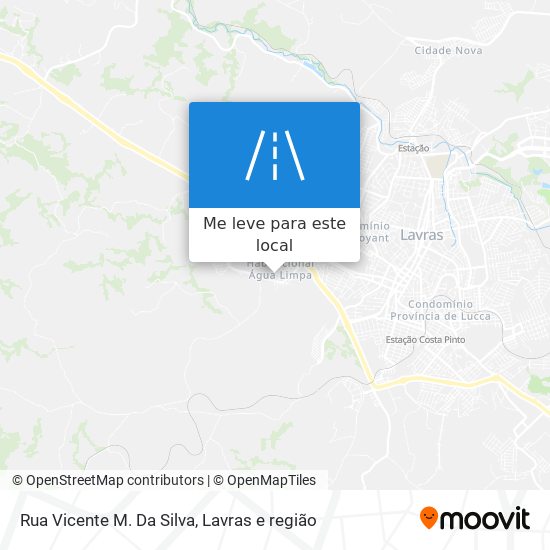 Rua Vicente M. Da Silva mapa