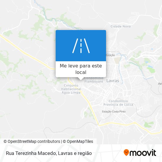 Rua Terezinha Macedo mapa