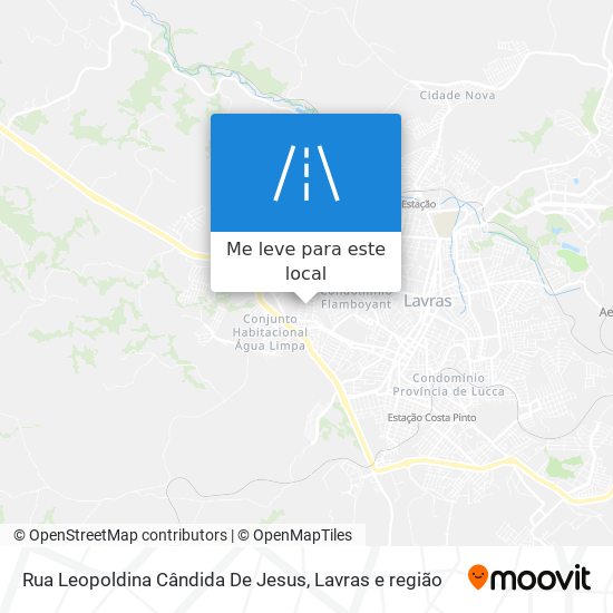 Rua Leopoldina Cândida De Jesus mapa