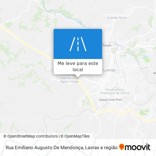 Rua Emiliano Augusto De Mendonça mapa