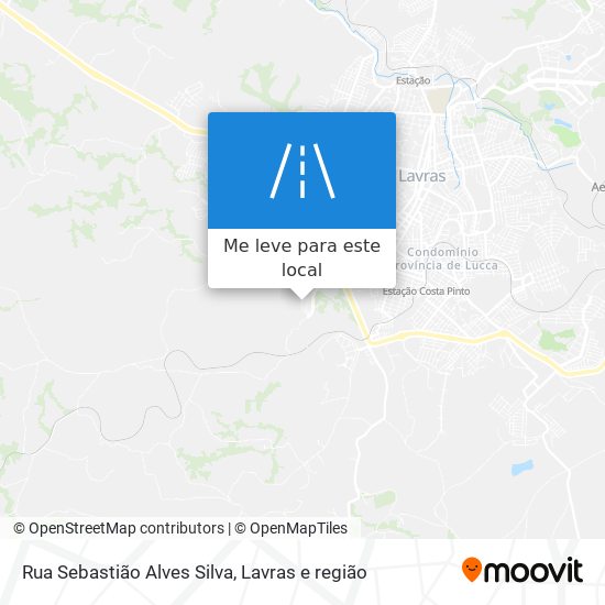 Rua Sebastião Alves Silva mapa