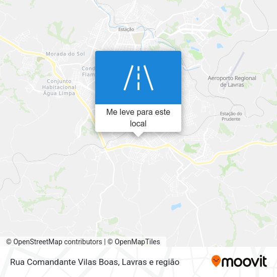 Rua Comandante Vilas Boas mapa