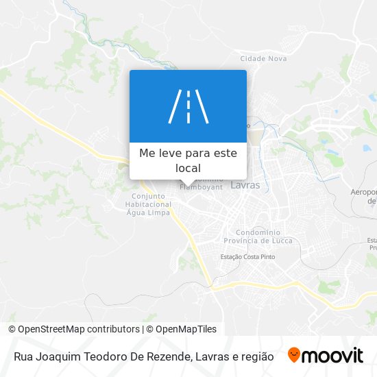 Rua Joaquim Teodoro De Rezende mapa