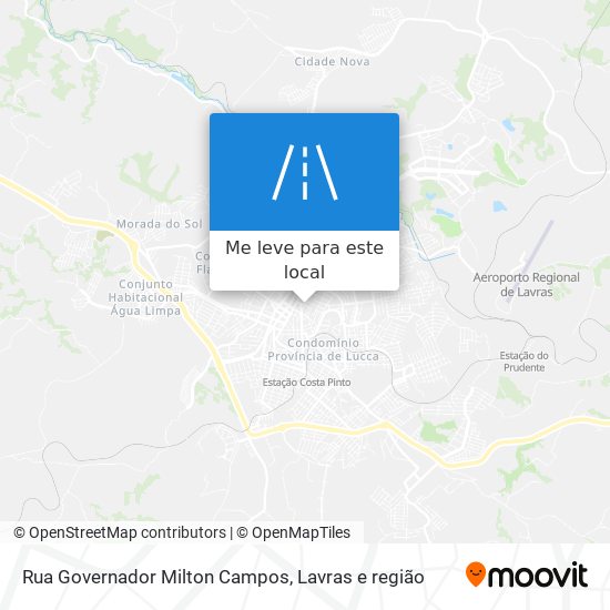 Rua Governador Milton Campos mapa