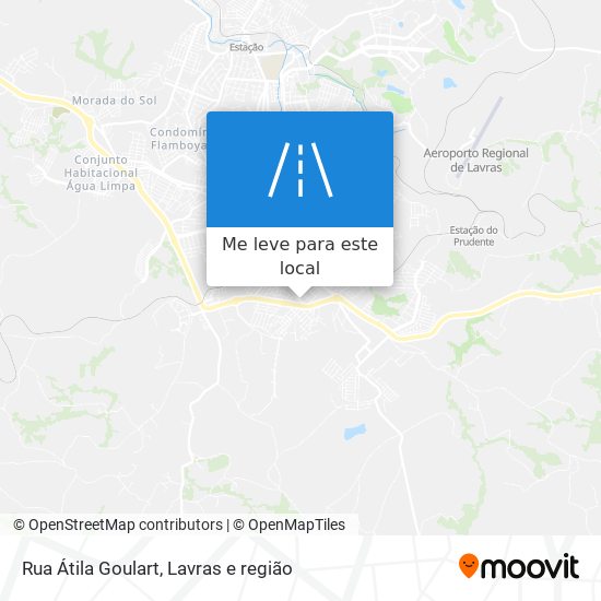 Rua Átila Goulart mapa