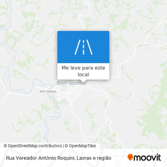 Rua Vereador Antônio Roquini mapa