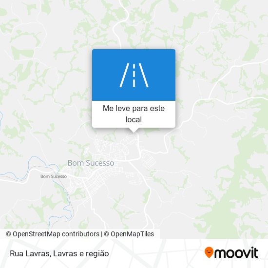 Rua Lavras mapa