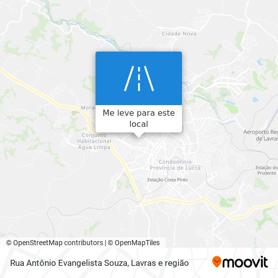 Rua Antônio Evangelista Souza mapa