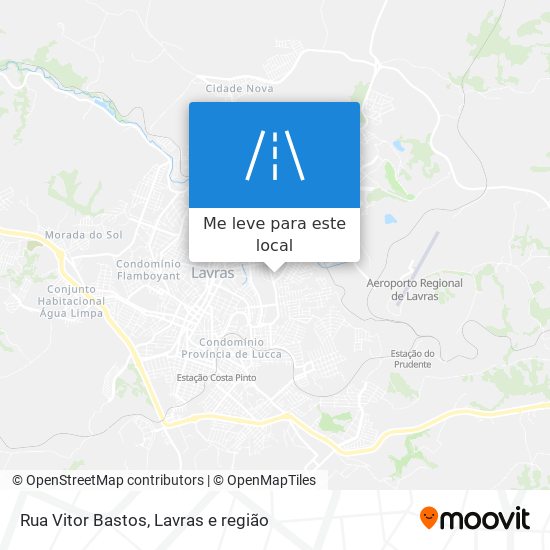 Rua Vitor Bastos mapa