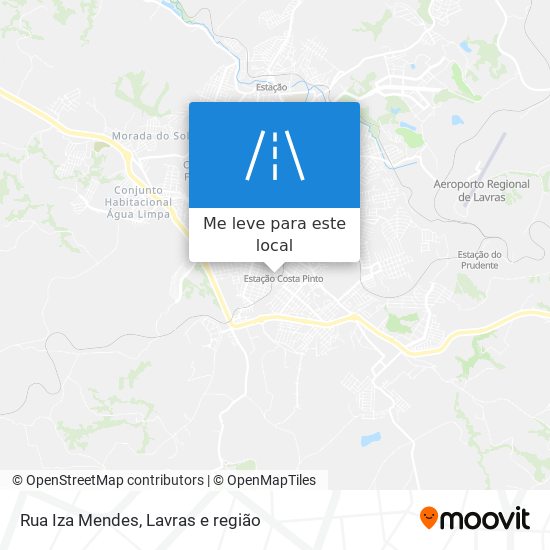 Rua Iza Mendes mapa