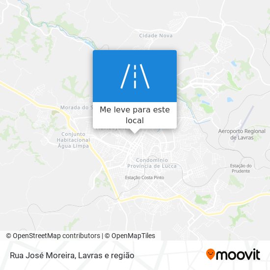 Rua José Moreira mapa