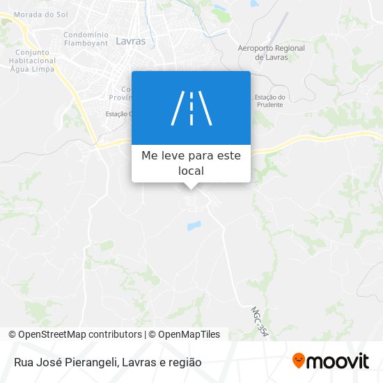 Rua José Pierangeli mapa