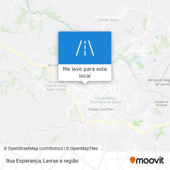 Rua Esperança mapa