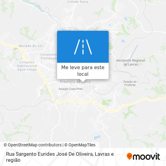 Rua Sargento Eurides José De Oliveira mapa