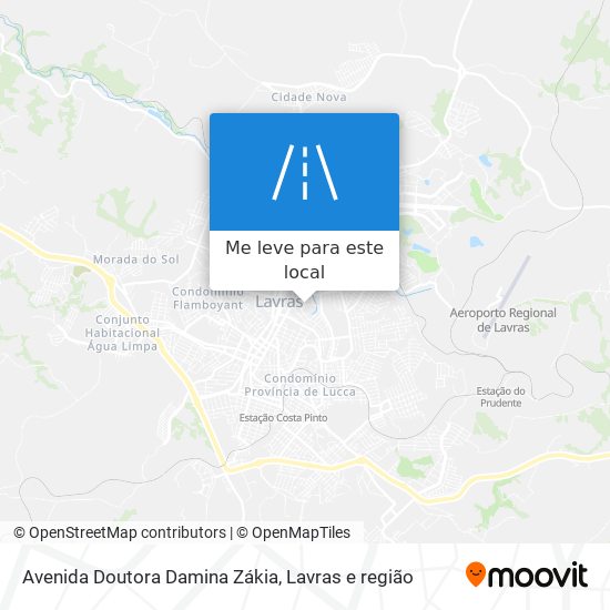 Avenida Doutora Damina Zákia mapa