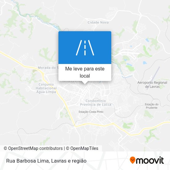 Rua Barbosa Lima mapa