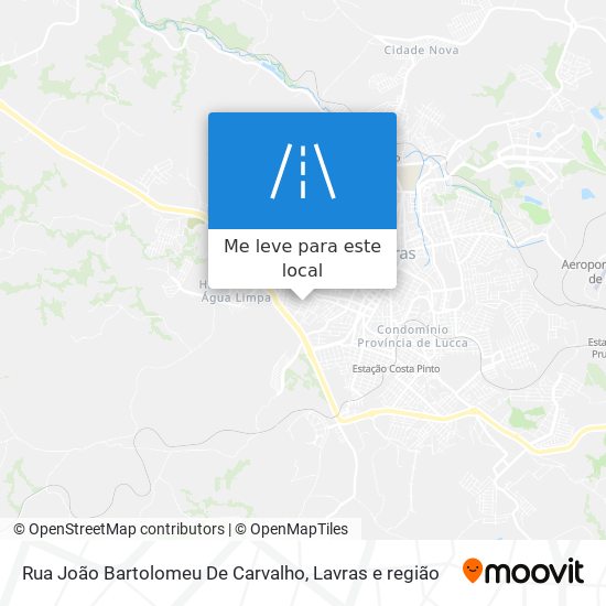 Rua João Bartolomeu De Carvalho mapa