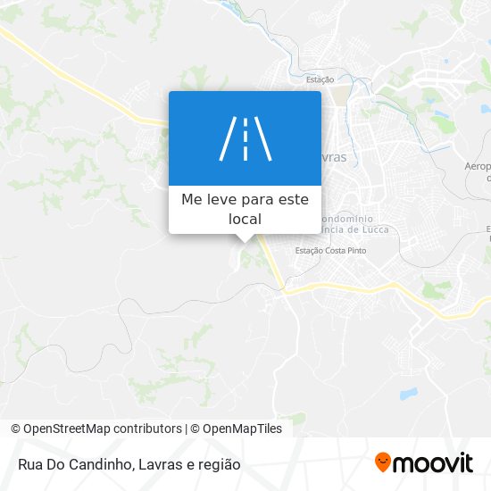 Rua Do Candinho mapa