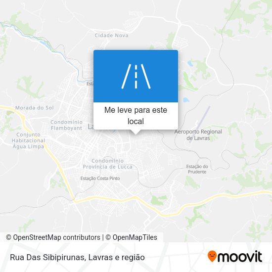 Rua Das Sibipirunas mapa