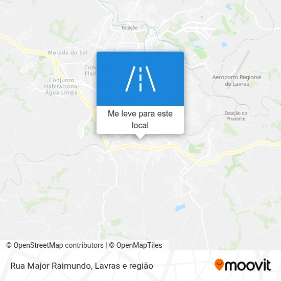 Rua Major Raimundo mapa
