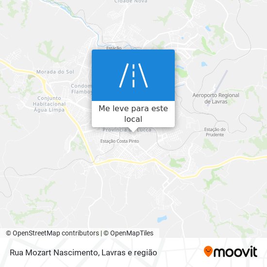 Rua Mozart Nascimento mapa