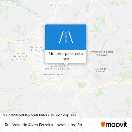 Rua Valentin Alves Ferreira mapa