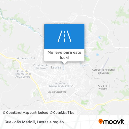 Rua João Matiolli mapa