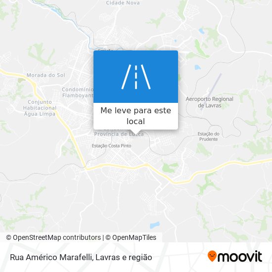 Rua Américo Marafelli mapa
