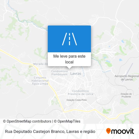Rua Deputado Castejon Branco mapa