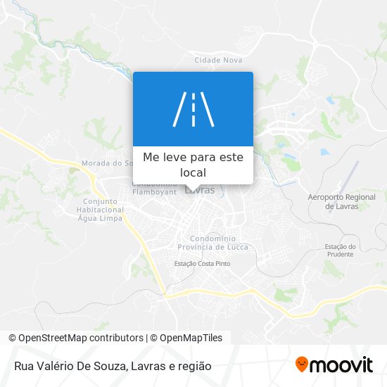 Rua Valério De Souza mapa