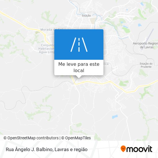 Rua Ângelo J. Balbino mapa