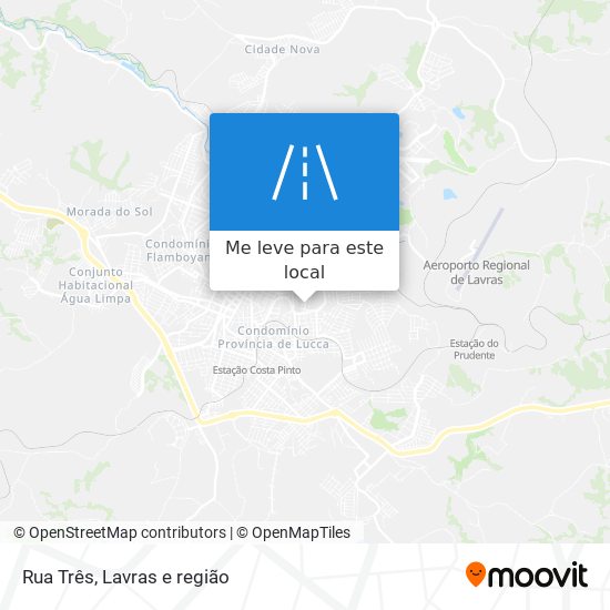 Rua Três mapa