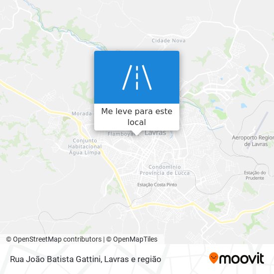 Rua João Batista Gattini mapa