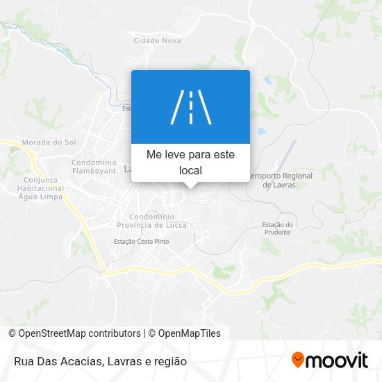 Rua Das Acacias mapa