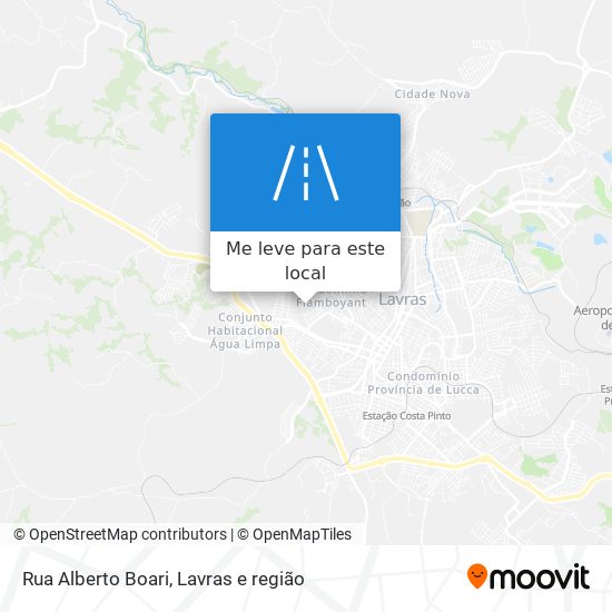 Rua Alberto Boari mapa