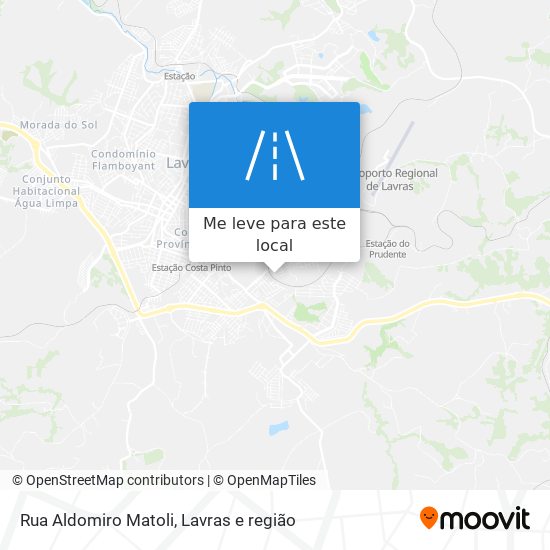 Rua Aldomiro Matoli mapa