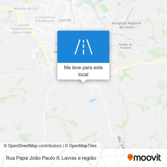 Rua Papa João Paulo II mapa