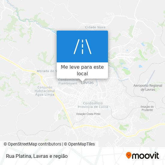 Rua Platina mapa