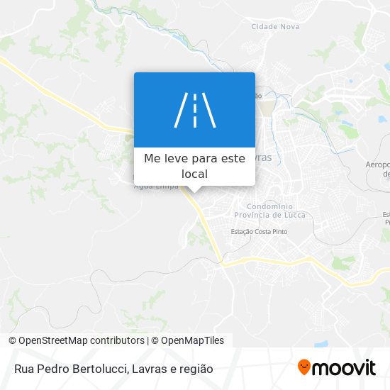 Rua Pedro Bertolucci mapa