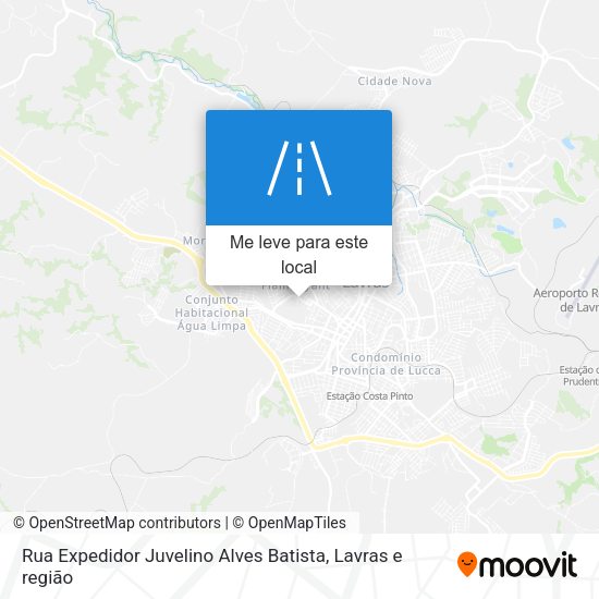 Rua Expedidor Juvelino Alves Batista mapa